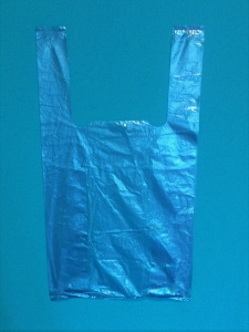 Пакет майка 24*43 синяя (Ах) (90/4500)