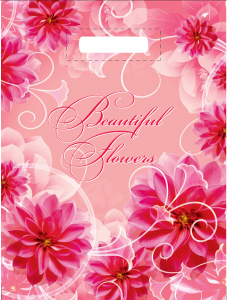 Пакет прор. 28*37, 25мкм "Красивые цветы" (ДПА) (100/1000)