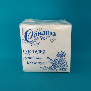 Салфетка "Соната" (100л.) (белая) (16)
