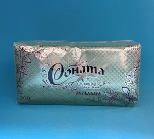 Салфетка "Соната- интенсив" (200л.) (темно-зеленые) (8)