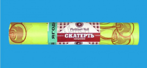 Скатерть "PR" 110*180 ЯГОДКИ салатовые (5шт/рул) (20)